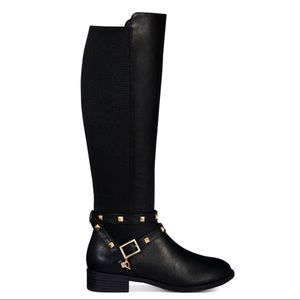 Thalia Sodi Vallie Riding Boots Shoes Black Size7M